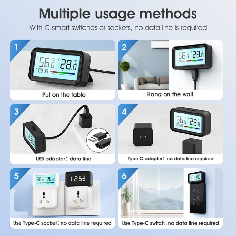 Tuya Smart Wifi Temperature And Humidity Sensor Wi 4851175635001