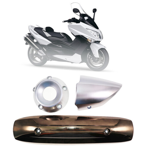 Motorcycle Exhaust Pipe Cover Cowl Protector Heat 2