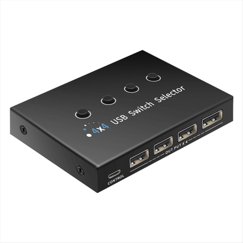 USB Switcher Selector 4 Computer Sharing 4 USB Dev