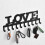 Love Metal Key Holder Black Wall Mounted Hooks Dec 5