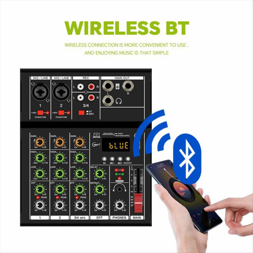 GAX-A4 Professional Portable Digital Dj Console wi 2