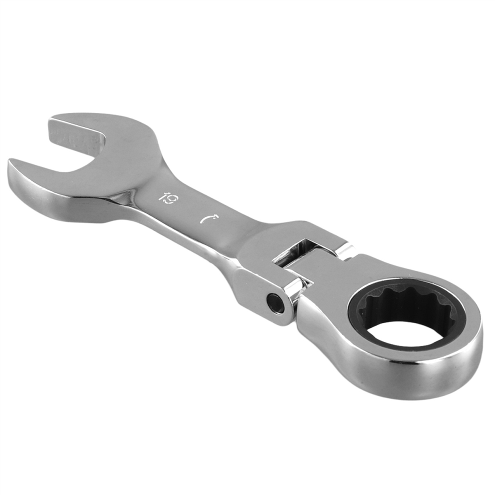 Short Handle Ratchet Wrench With Movable Head,Quic 4851175643488