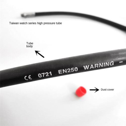 Scuba Diving Regulator Snorkel High Pressure Hose 2