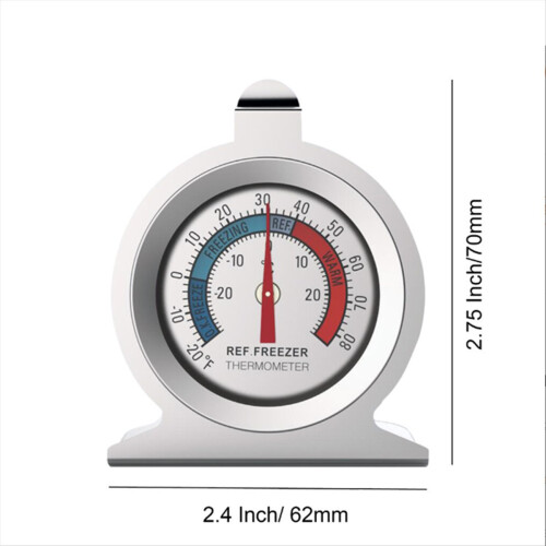 2 Pcs Refrigerator Thermometer 20-20/-20-80 Fr 2