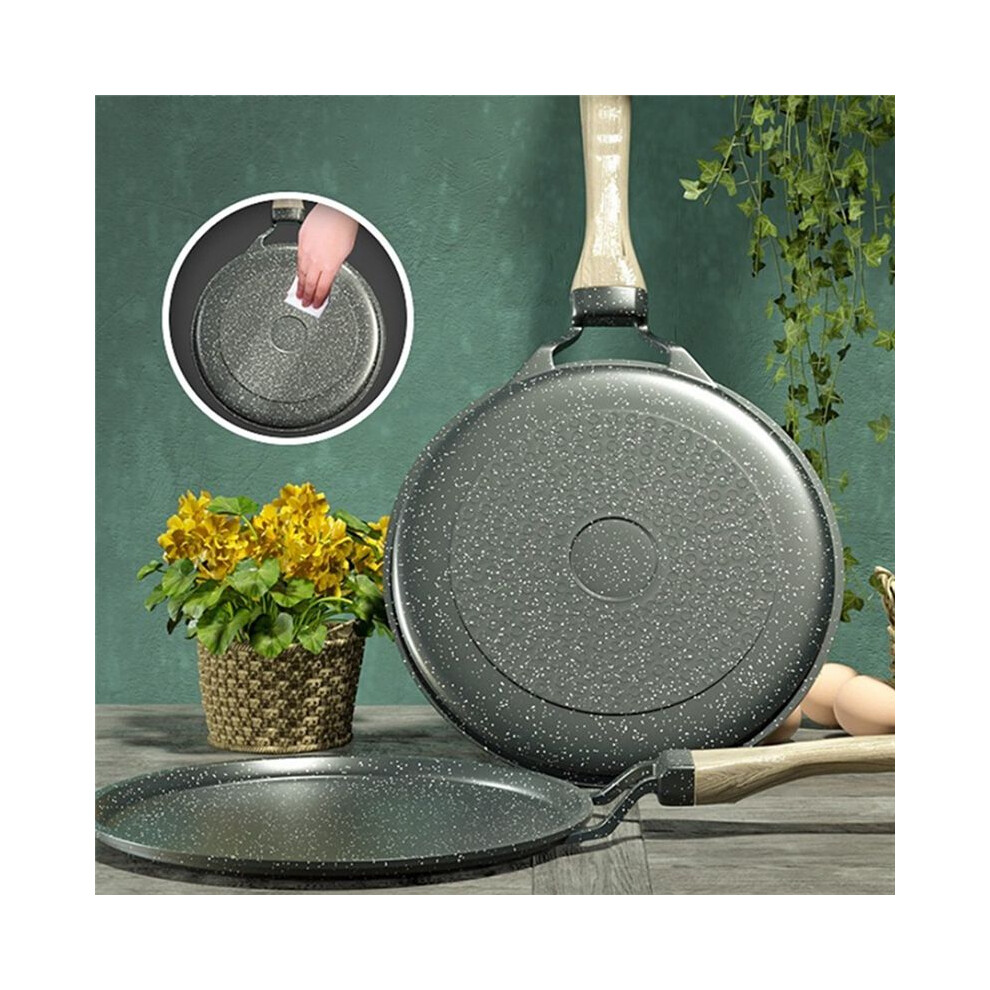24Cm Stone Frying Pan Non-Stick Cast Iron Pancake 4851175670828