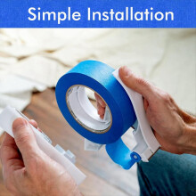Masking Tape Dispenser, Easy to Grip Rounded Handl