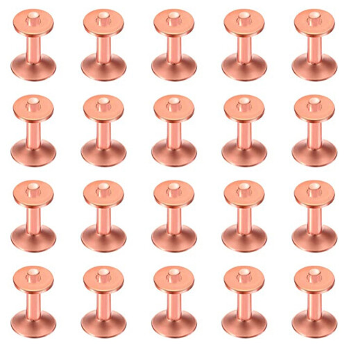 25 Sets Copper Rivet Burrs Washer,15/32 Inch Long