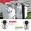 RV Propane Regulator with Hose, Heavy Duty 2-Tank 4