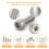890Pcs M3-M6 Screw Assortment, Bolts and Nuts Kit, 5