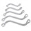 5Pcs S-Type Wrench Set Double 12-Point Anti-Rust R 1