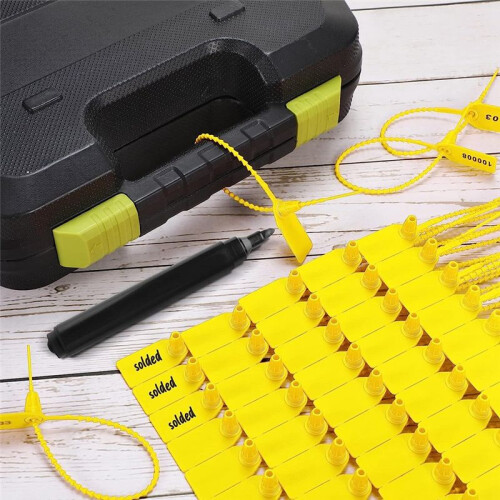 1000 Pcs Plastic Tamper Seals Tags Security Safety 2