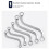 5Pcs S-Type Wrench Set Double 12-Point Anti-Rust R 8