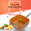9PCS Frying Pan Four-Piece Set Square Copper Color 4