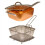 9PCS Frying Pan Four-Piece Set Square Copper Color 8