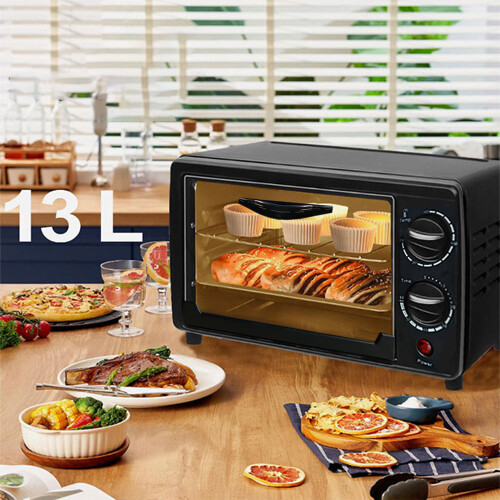13L Mini Oven Countertop Electric Toaster Oven & Adjustable Temp Timer 1
