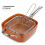 9PCS Frying Pan Four-Piece Set Square Copper Color 10