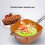 9PCS Frying Pan Four-Piece Set Square Copper Color 3