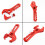 Adjustable Wrench, an Aluminum Wrench Hose Fitting 6