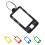 100 Pieces Tough Plastic Key Tags Oval Shaped Labe 1
