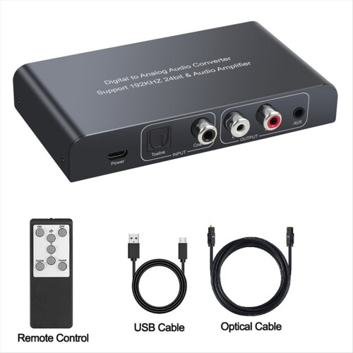 Audio Converter with IR Remote Control Digital Coa 2
