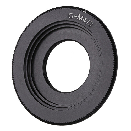 Black C Mount Lens For Micro 4/3 Adapter E-P1 E-P2 1