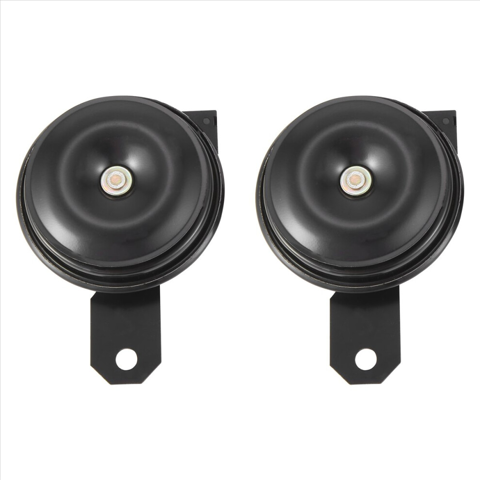 2Pcs Universal Electric Vehicle Horn 12V For Crown Black 4851175651117