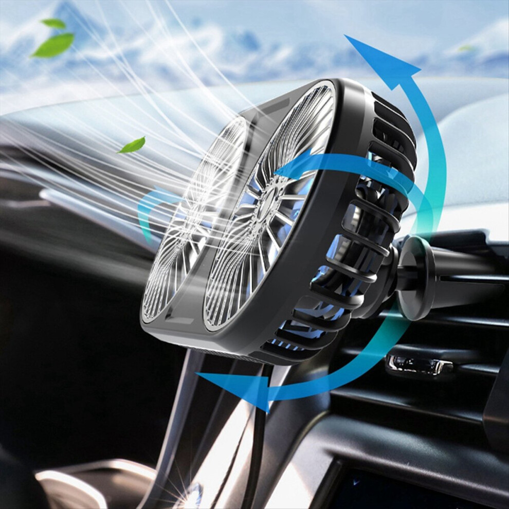 Usb Car Air Outlet Dashboard Mini Fan 5V Auto Vent 4851175639610