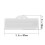 50PCS Aluminum Plant Labels Tree Double-Sided Tags 8
