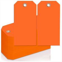 4 3/4In X 2 3/8In Neon Shipping Tags Blank Heavy D