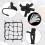 3Pcs Motorcycle Helmet Rope High Retractable Black 7