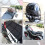 3Pcs Motorcycle Helmet Rope High Retractable Black 5