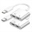 2PCS USB C to USB-C Headphone Charger Adapter, 2-I 1