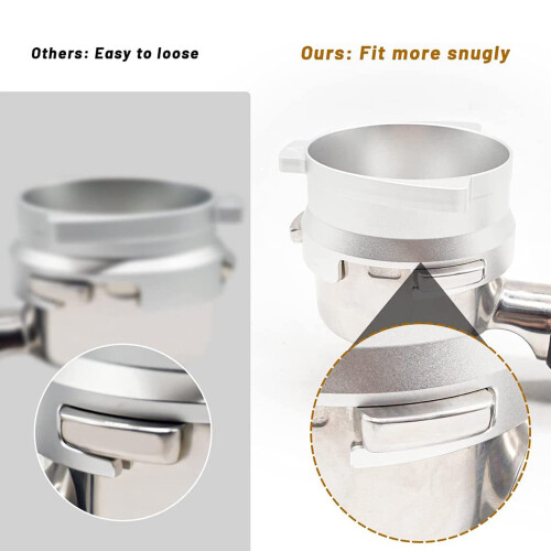 Espresso Dosing Funnel,Aluminum Metal Coffee Funne 2