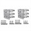 2Pcs Universal Wall Mounting Bracket with 6 Loops, 2