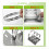 2Pcs Universal Wall Mounting Bracket with 6 Loops, 4