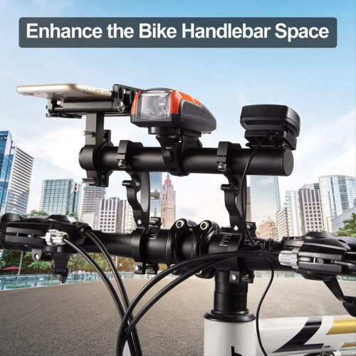 25CM Black Tube Bicycle Handlebar Extender Mountai 2