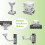 2Pcs Universal Wall Mounting Bracket with 6 Loops, 6