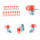 120Pcs/Set Leaf Spring Nut Grease Fittings Coupler 8