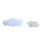 50Sets White Toy Doll Making Craft Joints 20mmx20m 2