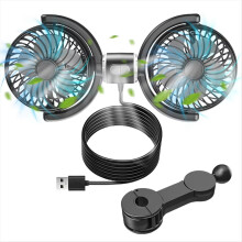 Car Seat Back Cooling Fan 3 Speed USB Car Rear Hea
