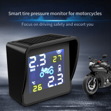 Motorcycle Solar Tire Pressure Temperature Monitor