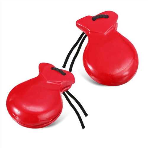 1 Pair Spanish Castanets Flamenco with String Trad 1