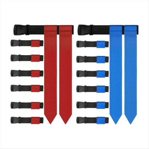 Flag Football Belts, 14 Player Adjustable Set for