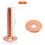 25 Sets Copper Rivet Burrs Washer,3/4 Inch Long Le 7