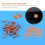 25 Sets Copper Rivet Burrs Washer,3/4 Inch Long Le 5
