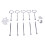 5 Wedding Metal 2 Tier Cake Stand Center Handle Ro 6