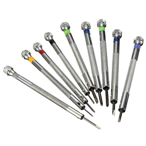 0.5-2.5mm Steel Precision Screwdriver Set/9Pcs for 1