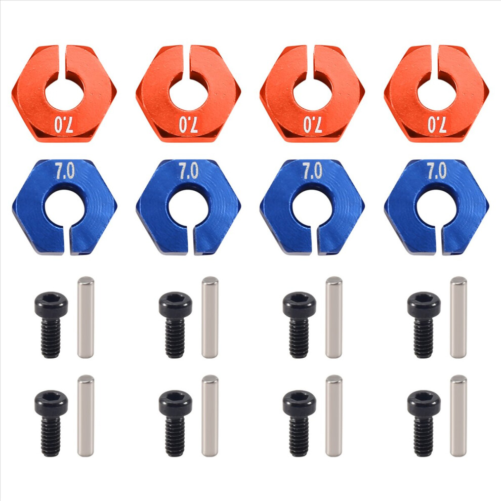 Photos - Parts for Drones & RC models Jojomino 4 Pcs Aluminum 7mm Thickness Wheel Hex 12mm Drive 