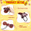 1 Pair Spanish Castanets Flamenco with String Trad 4