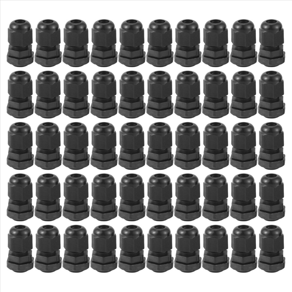 Pg7 Nylon Waterproof Strain Relief,Cord Grip Black 4851175608944